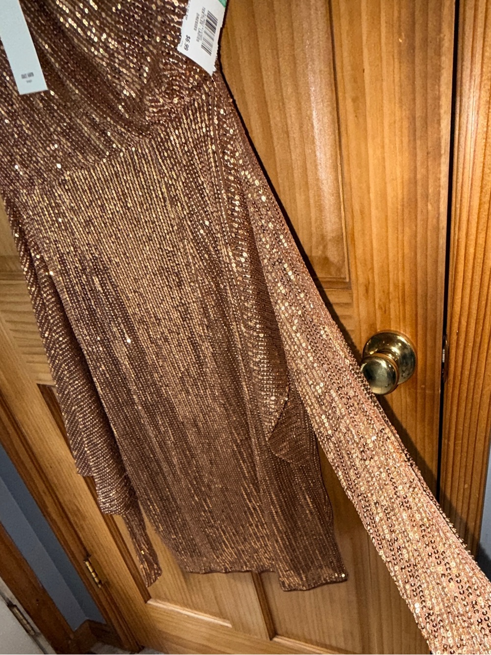 NWT Grace Karin Sequined Asymmetric Off Shoulder Bodycon Party Midi Dress-M - Picture 8 of 14